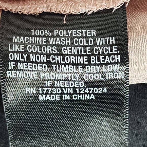 Massimo Blush Pink Ruffle Cap Sleeve Keyhole Front and Back Poly Top Size XS - Picture 16 of 16